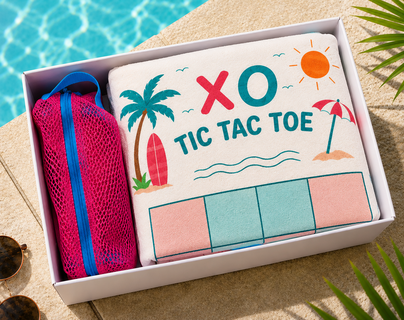 Beach Towel - Tic tac toe